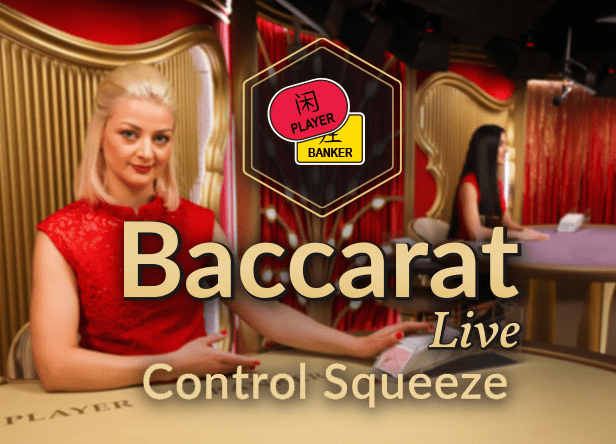 Live Baccarat Control Squeeze casino game.