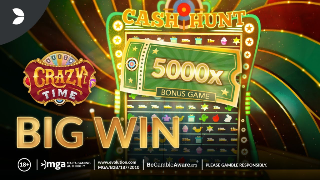 Crazy Time game bonus win 5000x